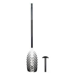 ExtaSea Allround Kanu Stechpaddel Alu 2-teilig Black And White