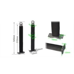 ExtaSea Kajak Transport Senkrechtstütze 1 Paar Dachhalterung Set