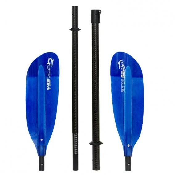 ExtaSea Pro Tour Carbon Vario Doppelpaddel | 220-240cm | 4-teilig | Dark Blue 2 ExtaSea Pro Tour Carbon Vario Doppelpaddel | 220-240cm | 4-teilig | Dark Blue – Bild 2
