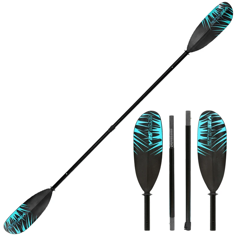 ExtaSea Safari Fiberglas Vario Doppelpaddel Kajak Paddel 4-teilig 6 ExtaSea Safari Fiberglas Vario Doppelpaddel Kajak Paddel 4-teilig – Bild 6