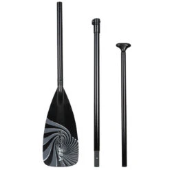 ExtaSea SUP Vario Fiberglas Paddel 3-teilig Black-grey
